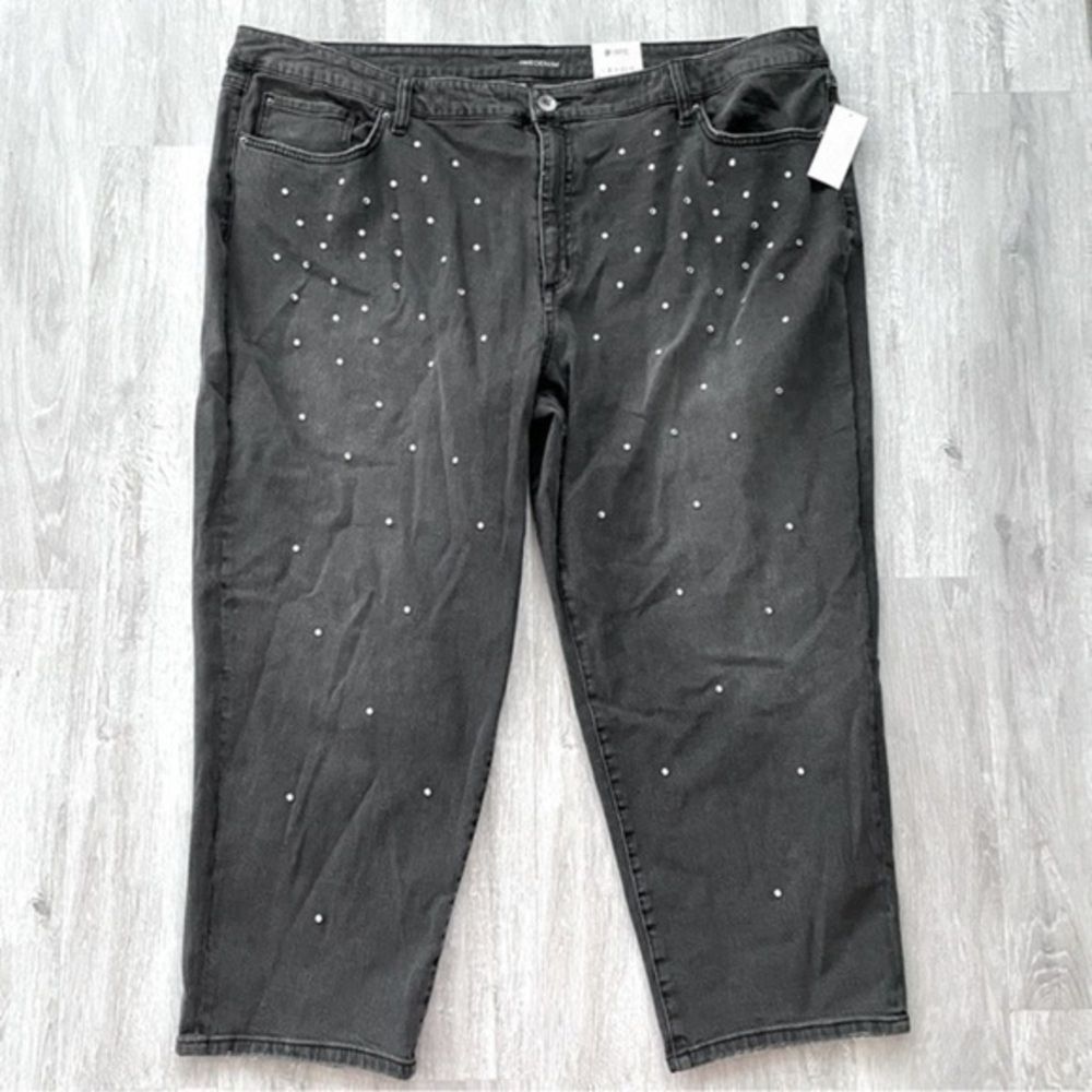 Black Stone Studded Jeans 26W NWT High Rise